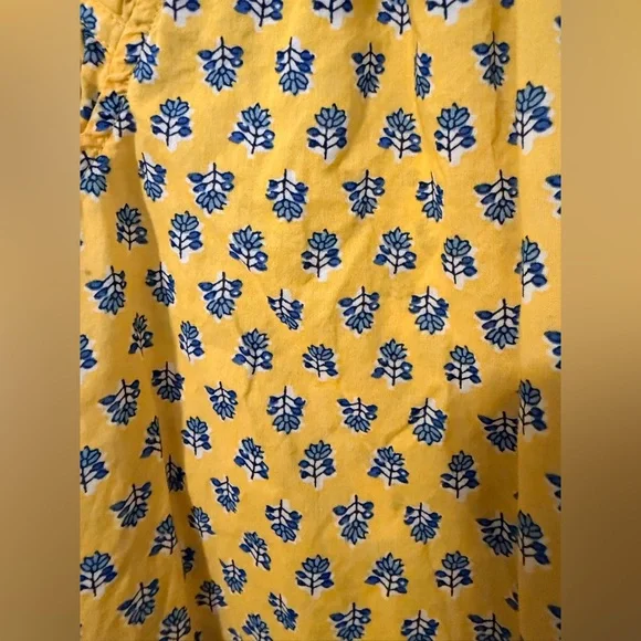 J. Crew Yellow and Blue Floral Blouse - Picture 2 of 4